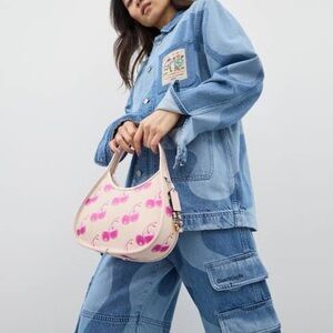 Coach Coachtopia Pink Cherry Ergo Bag Purse